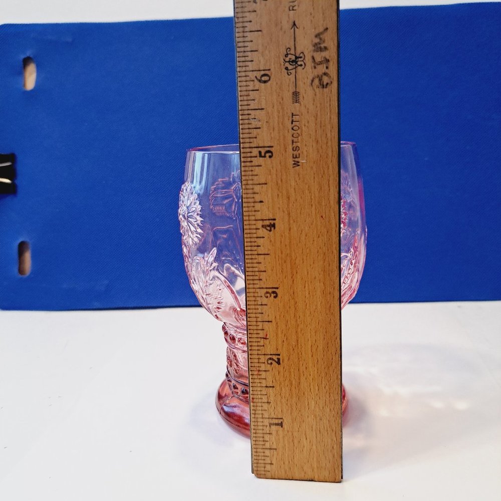 Set of Two Anthropologie Retired HELIANTHUS Pink Water GOBLET Great Condition - Picture 10 of 10